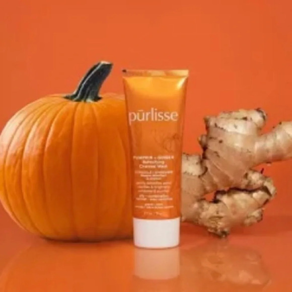 NEW Purlisse Pumpkin + Ginger Detoxifying Charcoal Mask 2.5 oz - Picture 1 of 16
